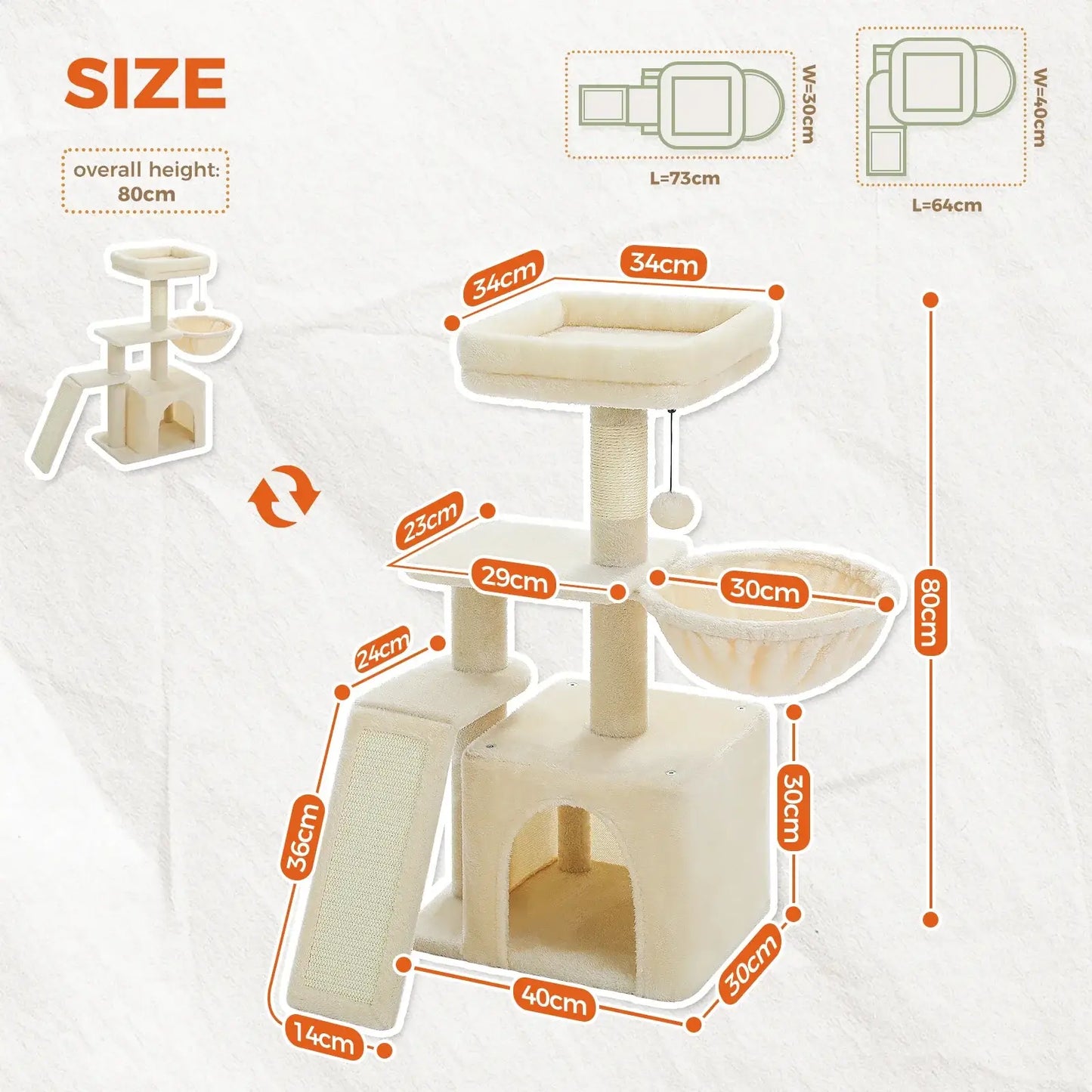 Turnpike XXL Cat Tree – Strength, Comfort & Calm for Big Souls